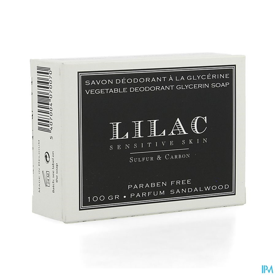 Lilac Carbon & Sulfur Soap Bar 100g