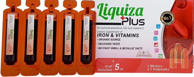Liquiza Plus 40mg/5ml 10 Ampule
