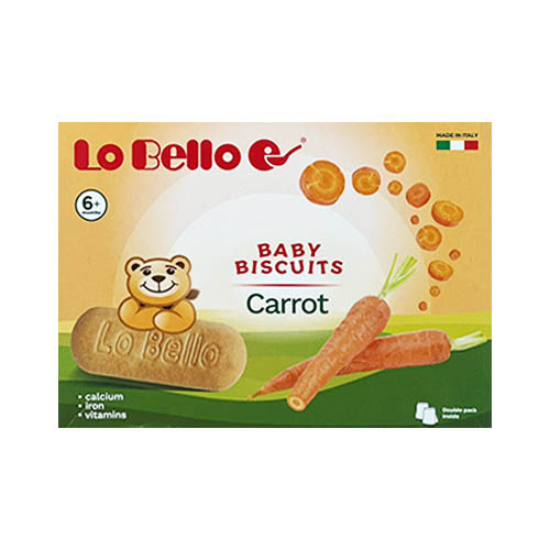 Lo Bello 6m+ Carrot Baby Biscuits 200g