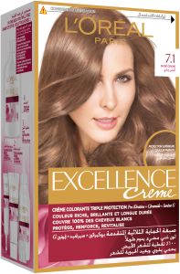 Loreal Excellence Hair Color Shade 7.1-Ash Blonde