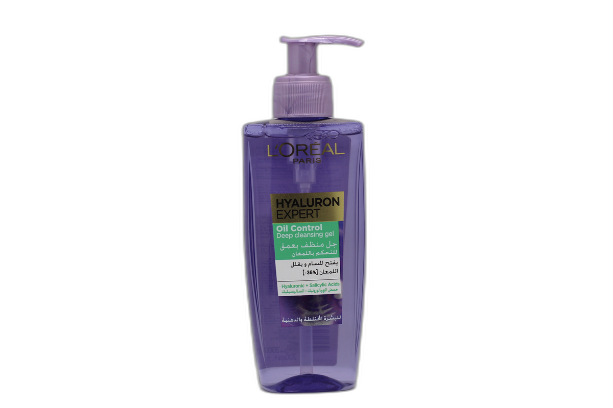 Loreal Hyaluron Expert Oil Control Cleansing Gel 200ml