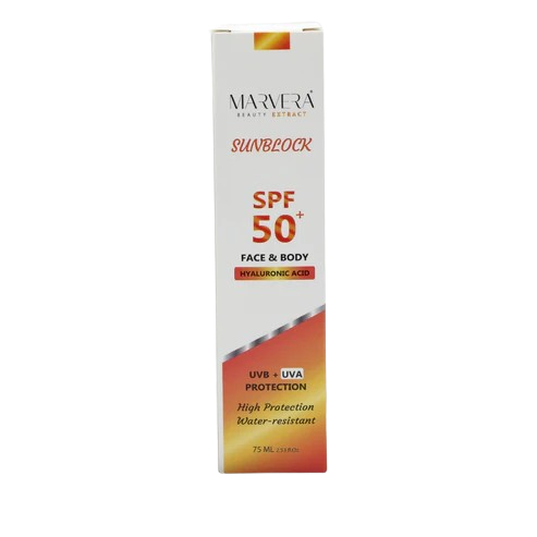 Marvera Sunblock SPF50+ Cream 75ml