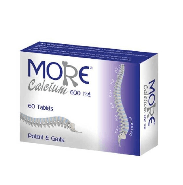 More Calcium 600mg 60 Tablets