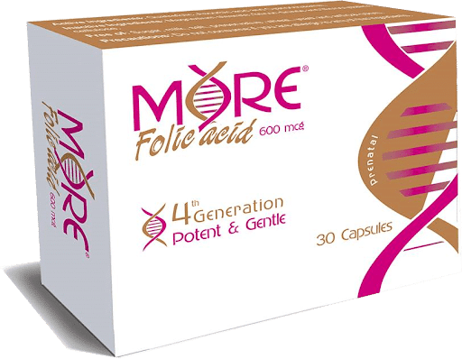 More Folic Acid 600Mcg 30 Capsules