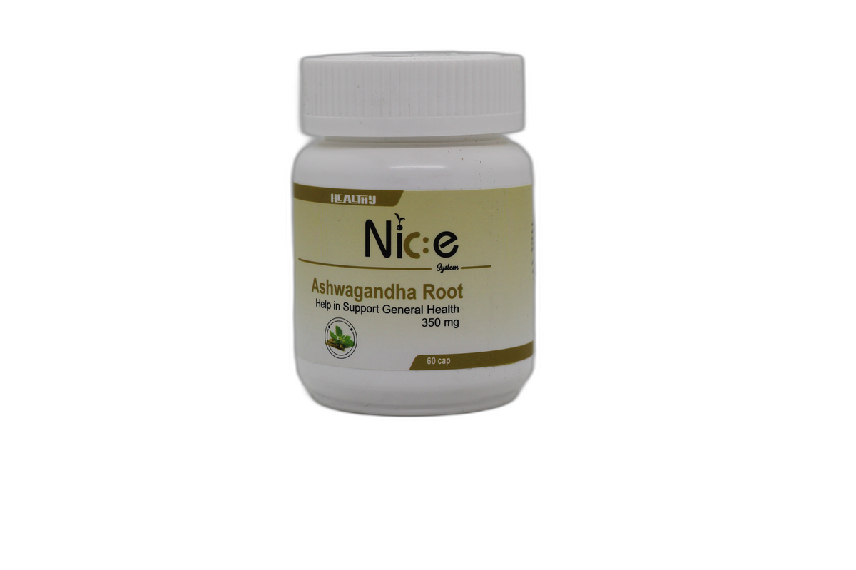 Nice Ashwagandha Roots 350mg 60 Capsules