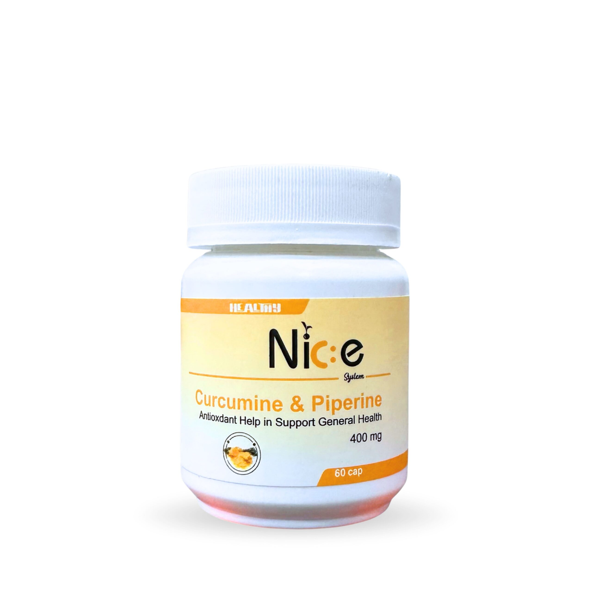 Nice Curcumine & Piperine 400mg 60 Capsules