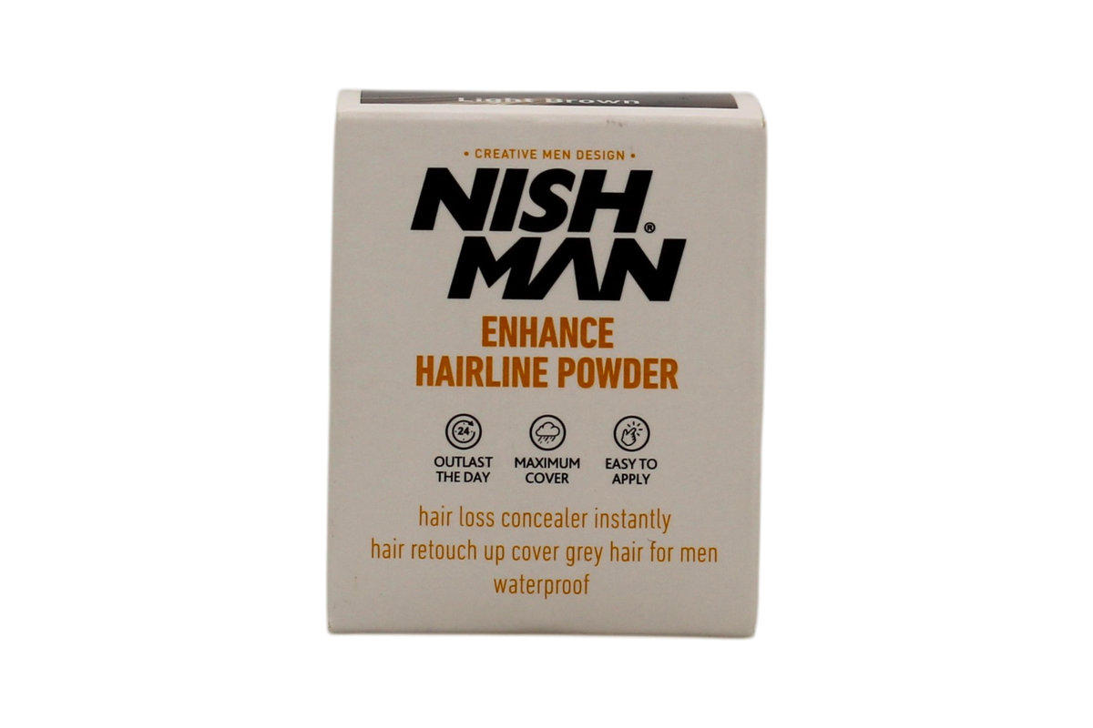 Nish Man Hairline Powder Light Brown 10g