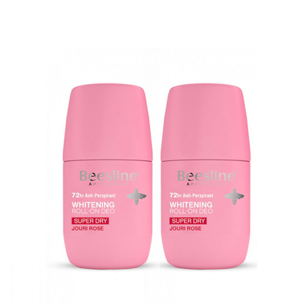 Offer Beesline Jouri Rose Deo Roll On 50ml 2 Pcs