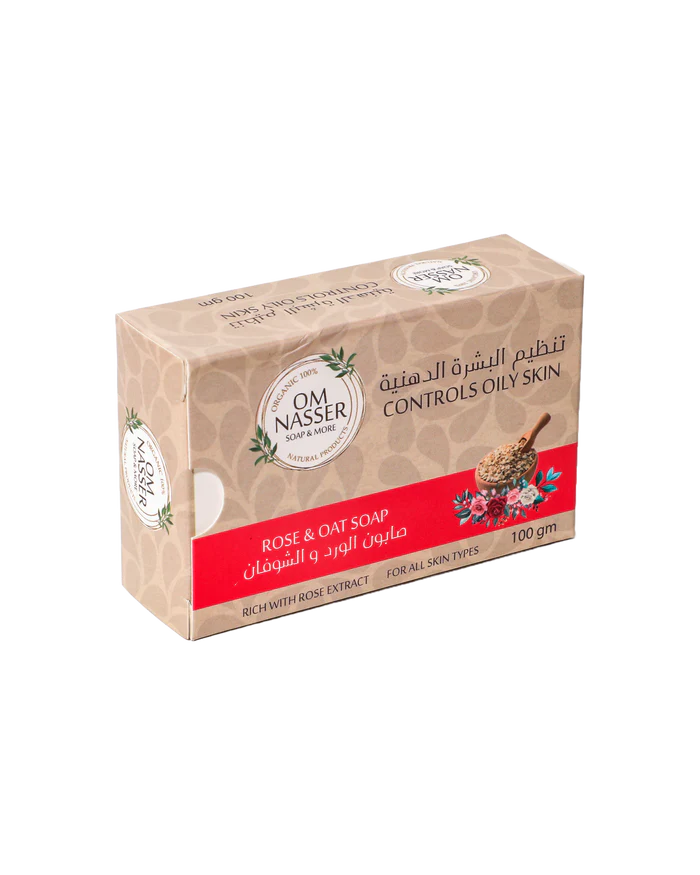 Om Nasser Rose and Oat Soap 100gm