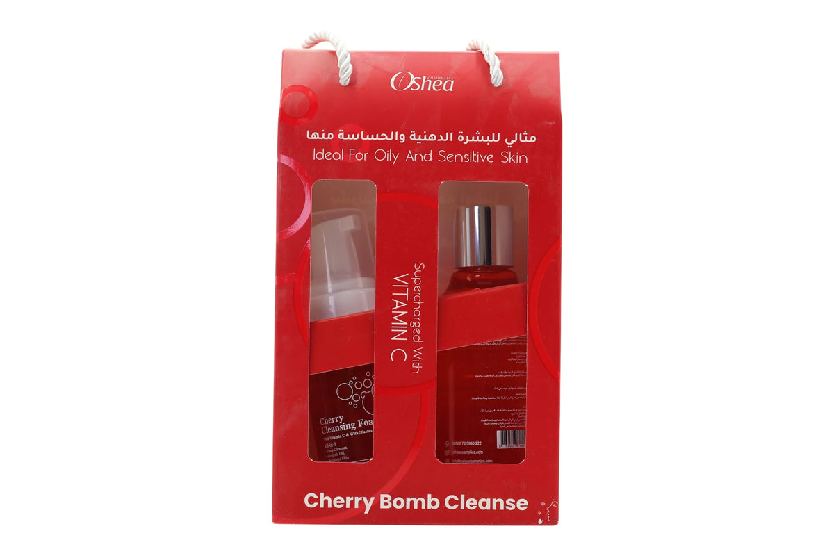 Oshea Cherry Cleansing Foam And Micellar Water 350ml Package