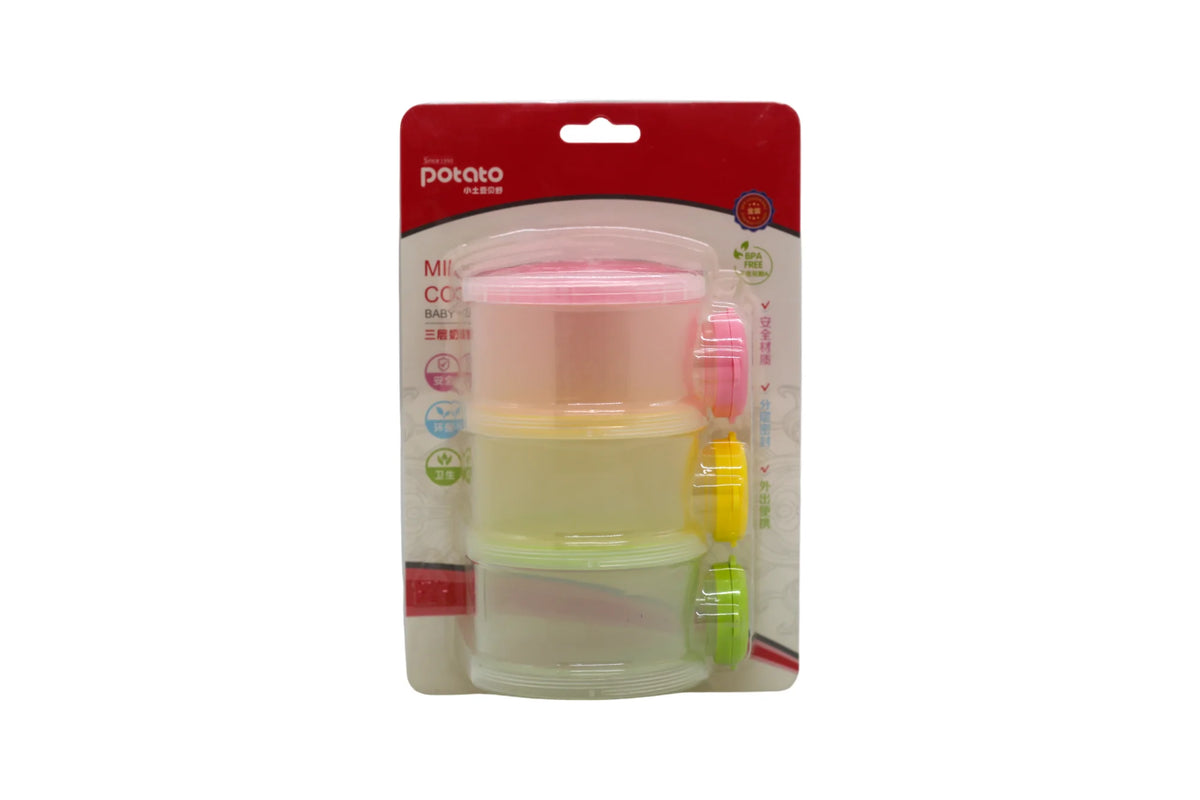 Potato Colorful Food Container 3 Layers