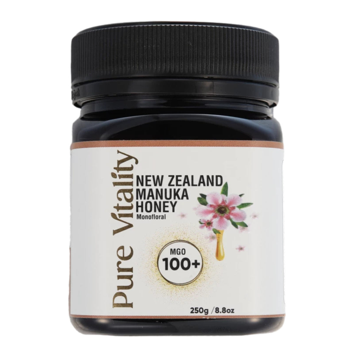 Pure Vitality New Zealand Manuca Honey MGO100+ 250g