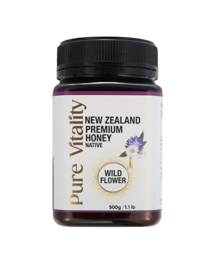 Pure Vitality New Zealand Wild Flower Honey 500g