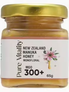 Pure Vitality New Zealand Manuka Honey MGO300+ 65g