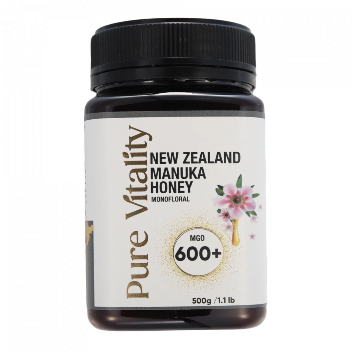 Pure Vitality New Zealand Manuka Honey MGO600+ 500g