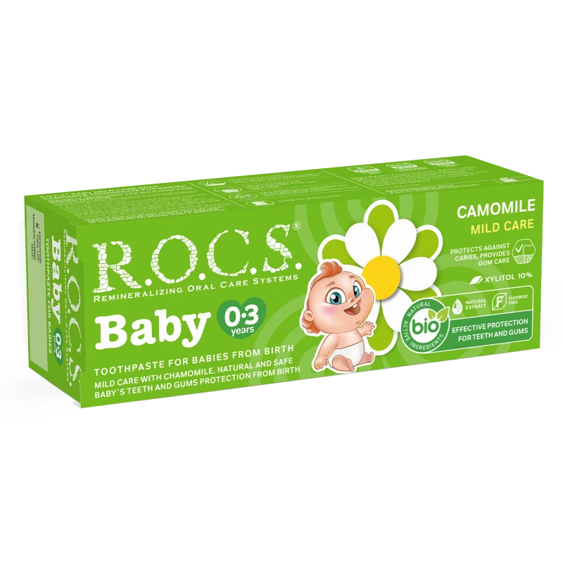 R.O.C.S. Baby Mild Care For Infants Chamomile Flavor Toothpaste 45g