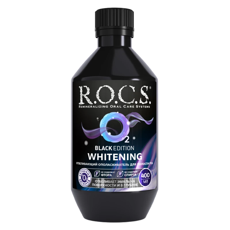 R.O.C.S. Black Edition Mouthwash 400ml