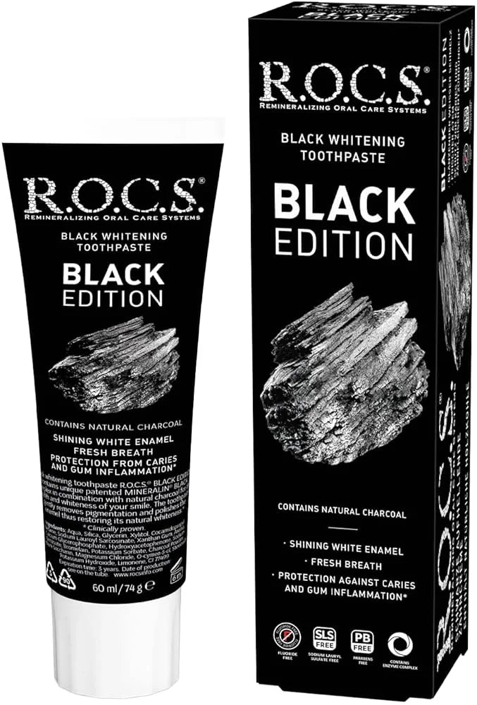 R.O.C.S. Whitening Black Edition Toothpaste 74g
