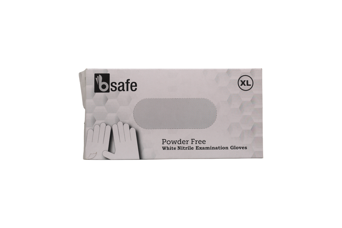 Safe Nitrile Gloves White XL