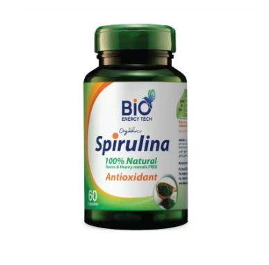 Bio Energy Tech Organic Spirulina 60 Capsules