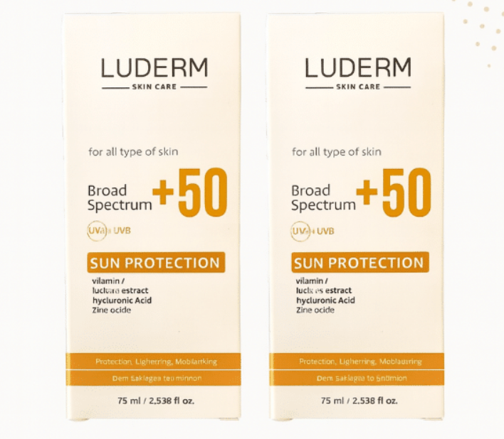Offer Luderm sun protection SPF 50+ 75ml – 2 Pcs Special Price