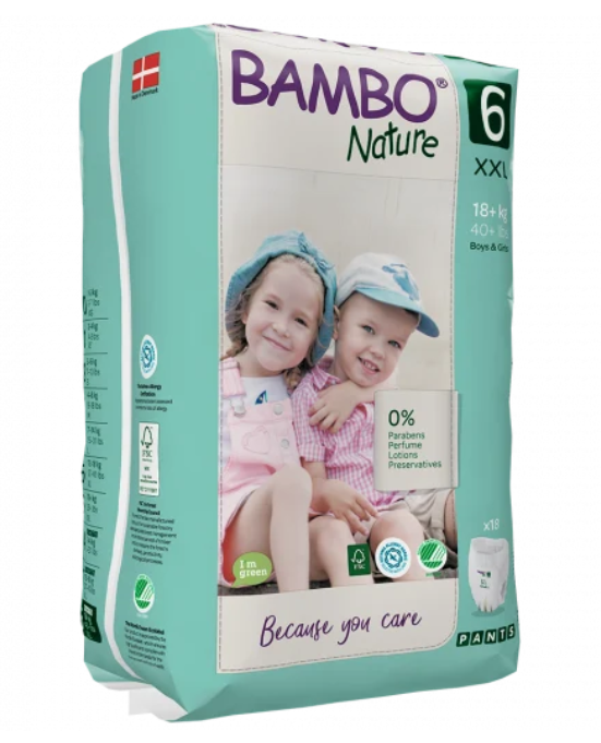 Bambo Baby Pants Size 6 (18Kg+) 18 Count