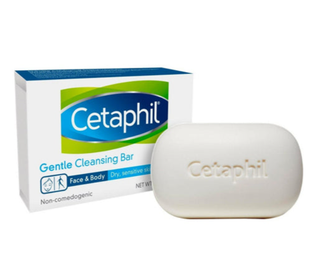 Cetaphil Face & Body Gentle Cleansing Soap Bar For Dry & Sensitive Skin 127 g