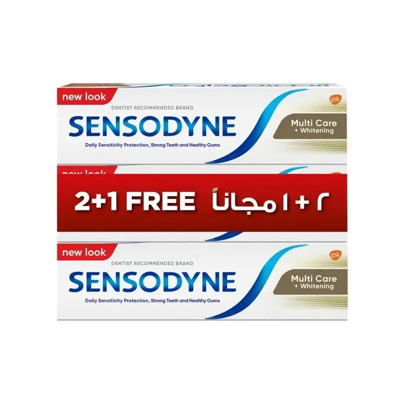 Sensodyne Multi Care & Whitening Toothpaste 50ml 2+1 Offer