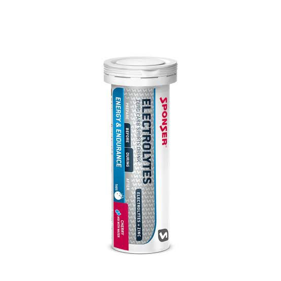 Sponser Electrolytes Cherry 10 Effervescent Tablets