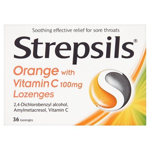 Strepsils Orange and Vitamin C 36 Lozenges