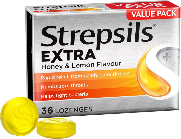 Strepsils Extra Honey & Lemon 36 Lozenges