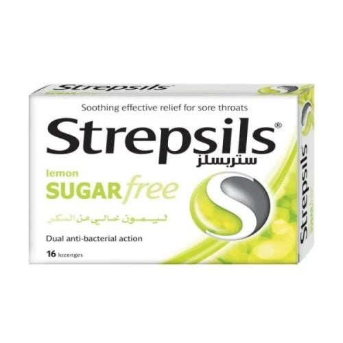 Strepsils Lemon Sugarfree 16 Tablet