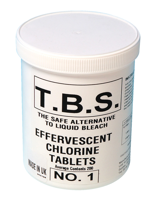 T.B.S Chlorine Effervescent 100 Tablets