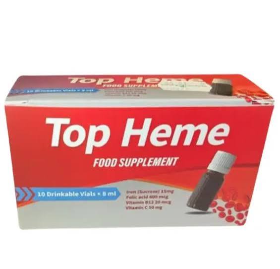 Top Heme Drinkable Vial 10 Vials 8ml
