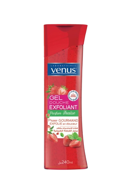 Venus Strawberry Douche Exfoliant Gel 240ml