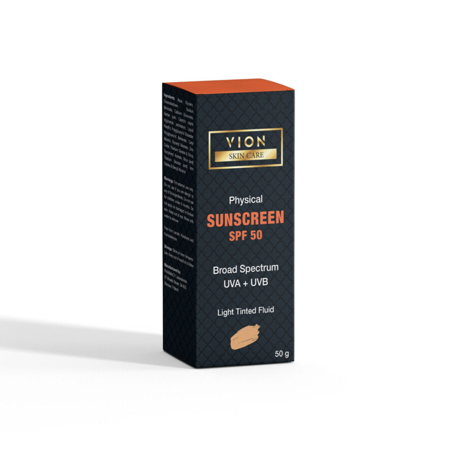 Vion Sunscreen Light Tinted Fluid SPF50 50g