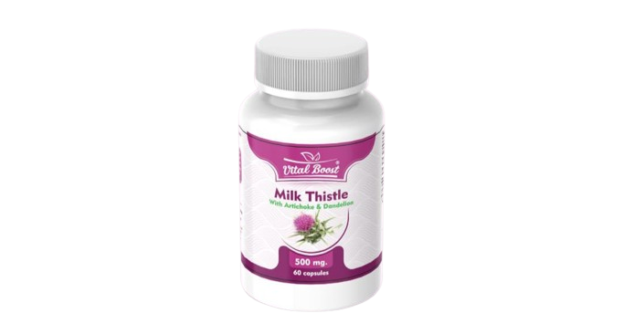 VitalBoost Milk Thistle 500mg 60 Capsules
