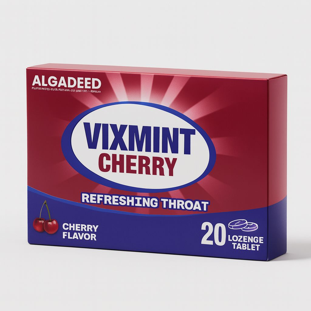 Vixmint Cherry Throat Lozenges 20 Pieces