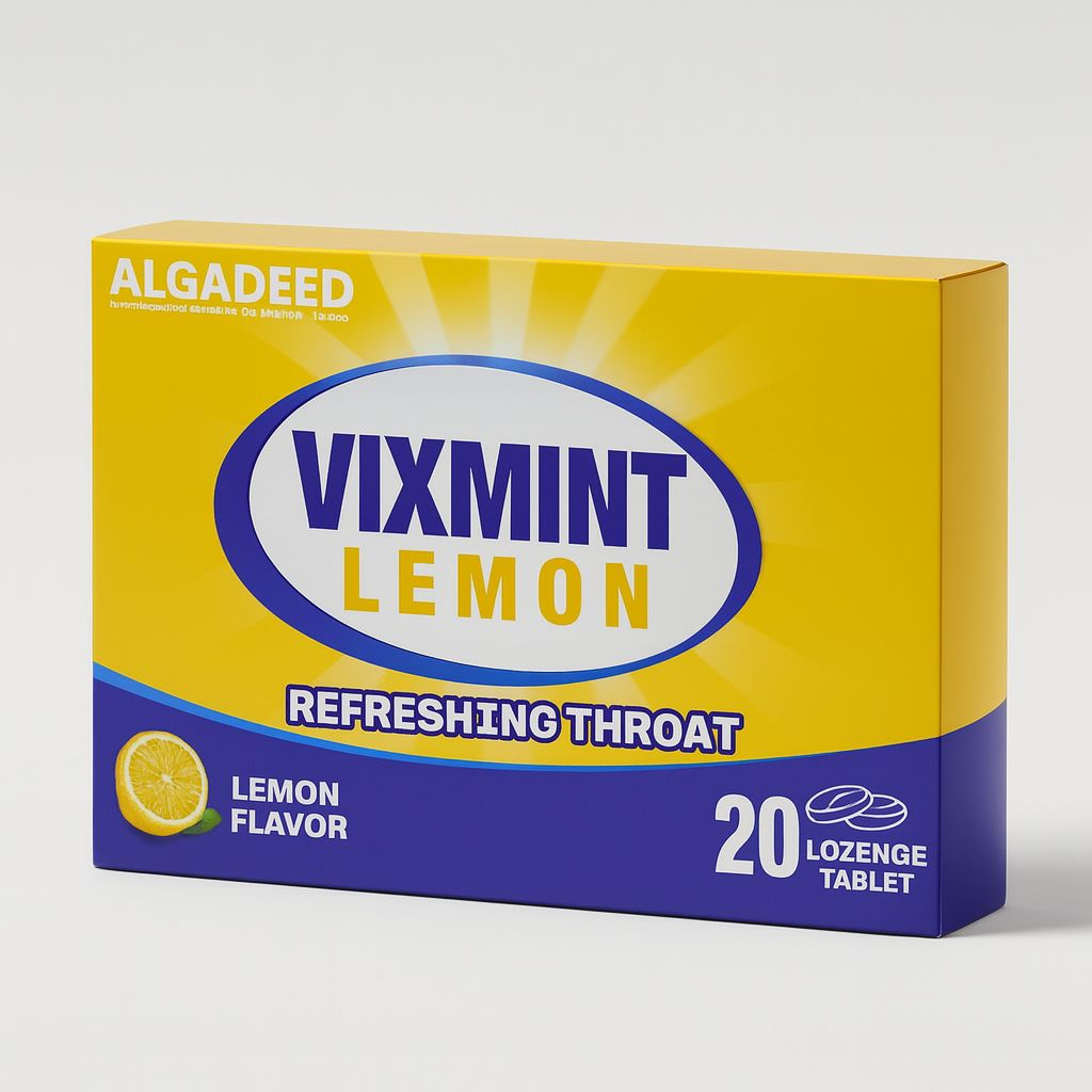 Vixmint Lemon Throat Lozenges 20 Pieces
