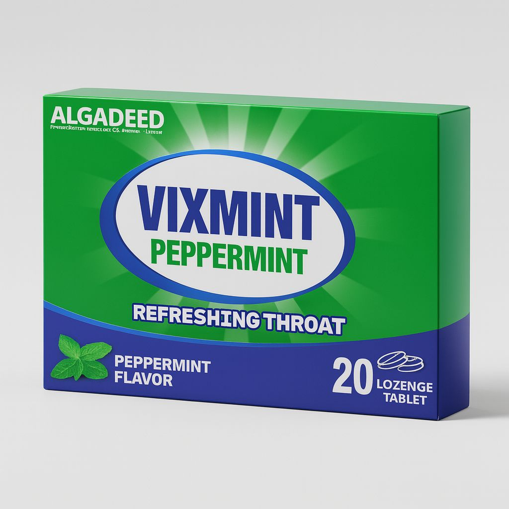 Vixmint Peppermint Throat Lozenges 20 Pieces