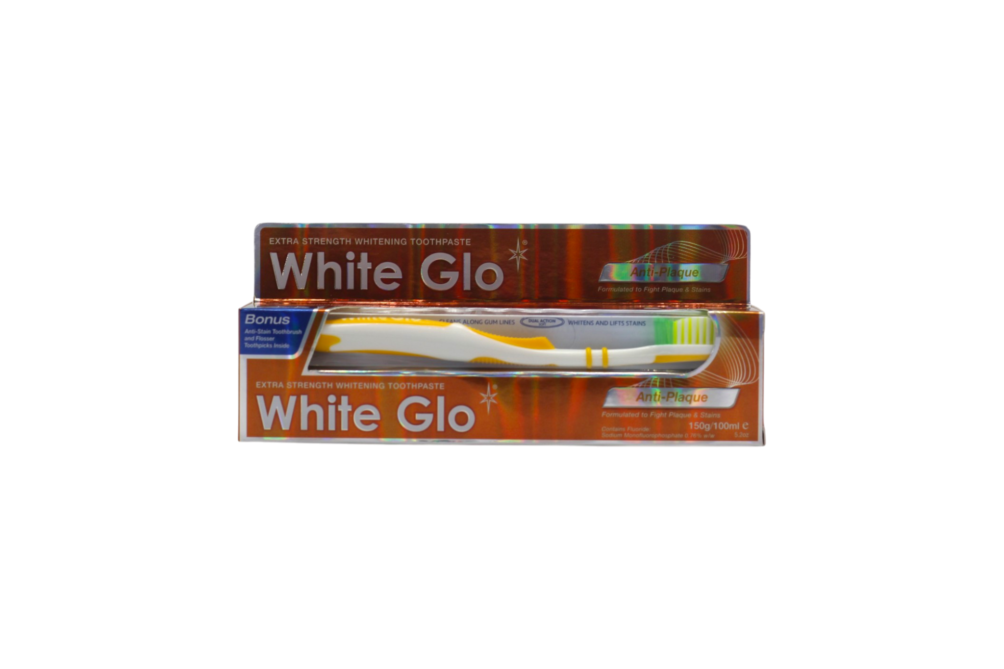 White Glo Anti Plaque Toothpaste 100ml