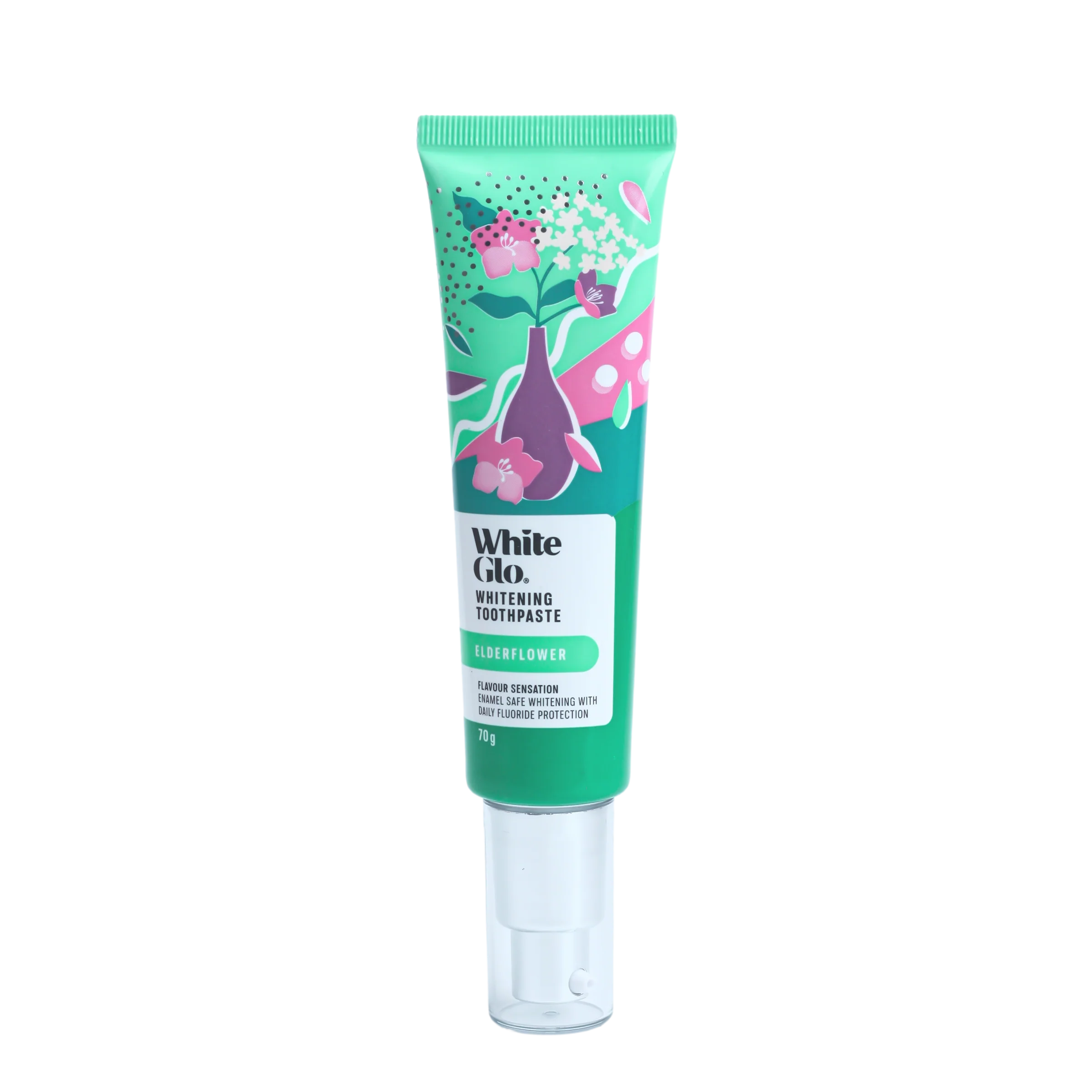 White Glo ElderFlower Toothpaste 70g