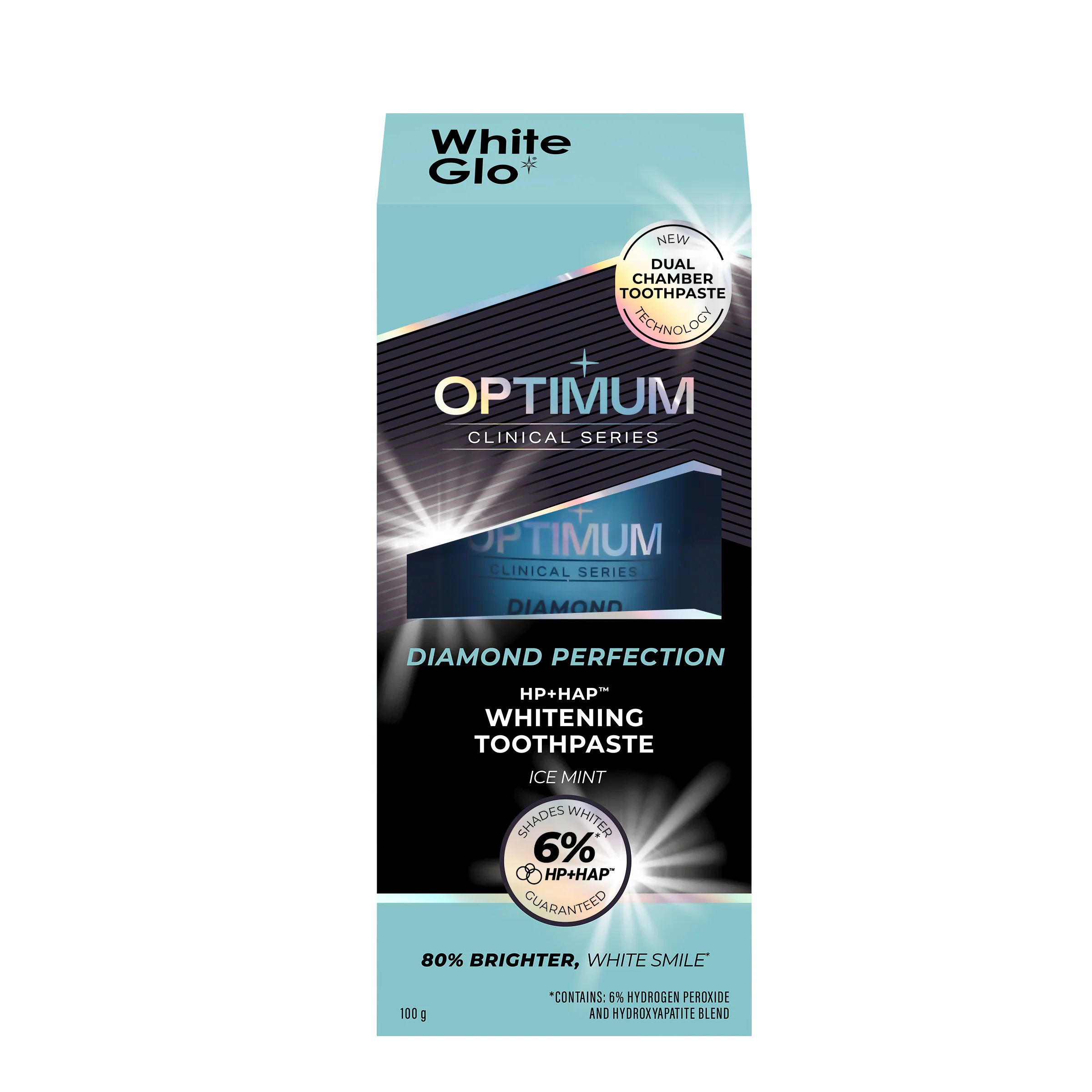 White Glo Optimum Diamond Perfection Toothpaste 100g