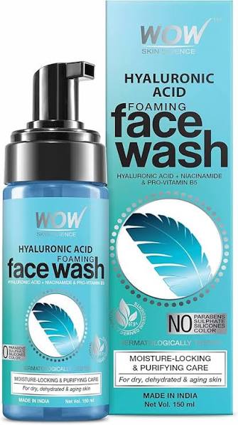 Wow Hyaluronic Acid Foaming Face Wash 150ml