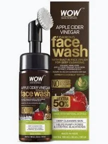 Wow Skin Science Apple Cider Vinegar Face Wash With Brush 150ml
