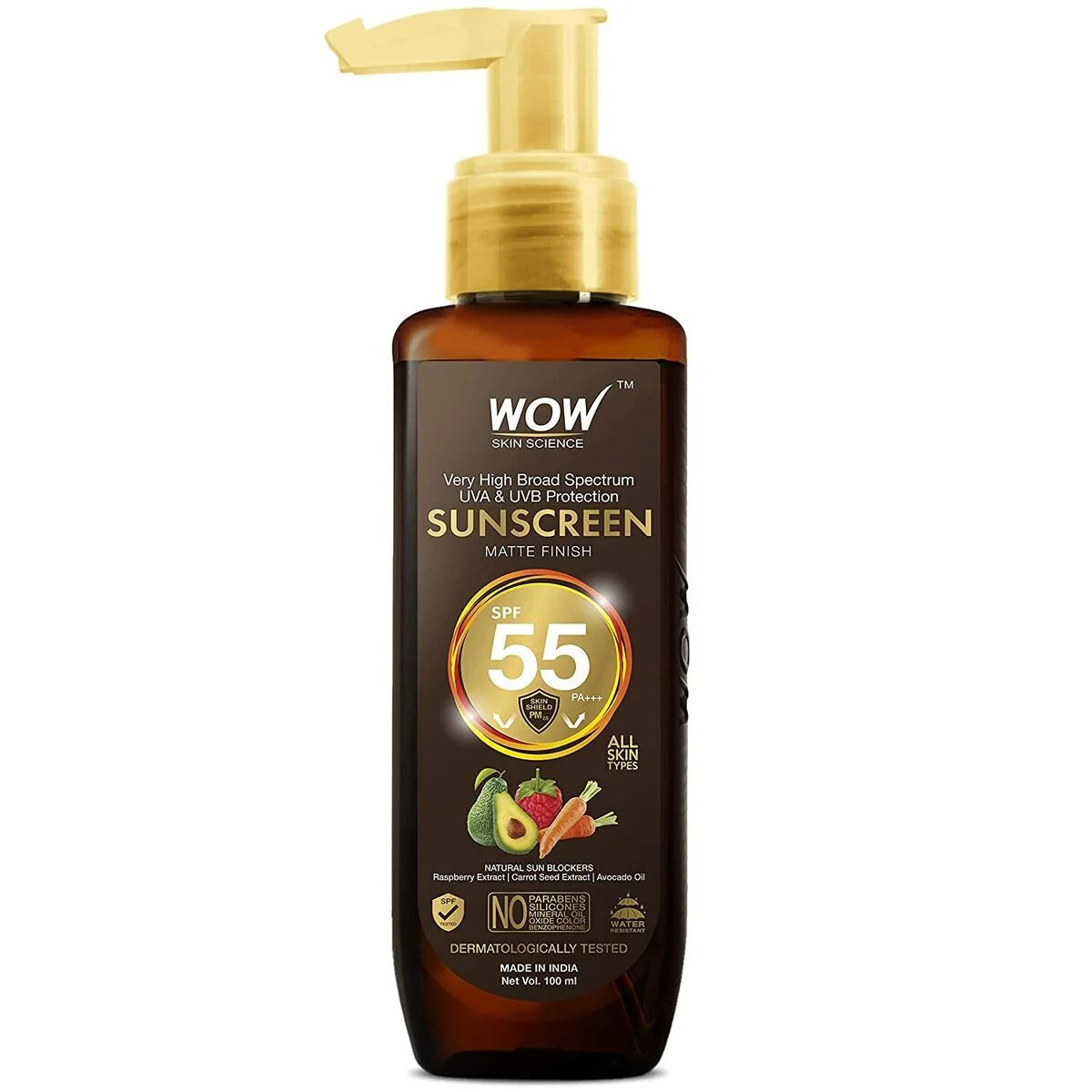 Wow Skin Science Sunscreen Matte Cream SPF55 100ml