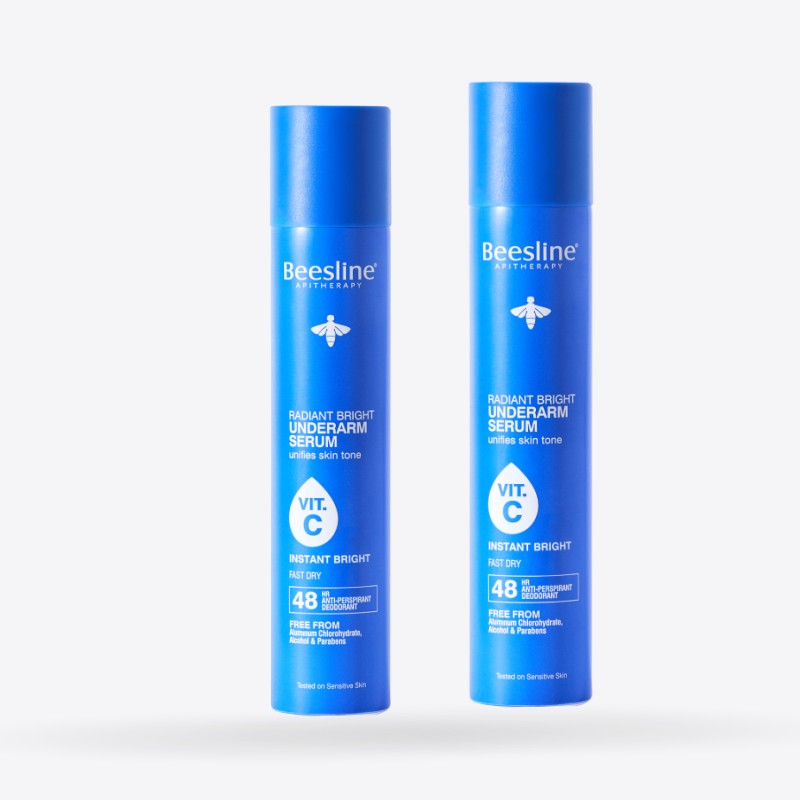 Beesline Radiant Bright Underarm Serum Instant Bright 48hr 2x150ml Offer 1+1