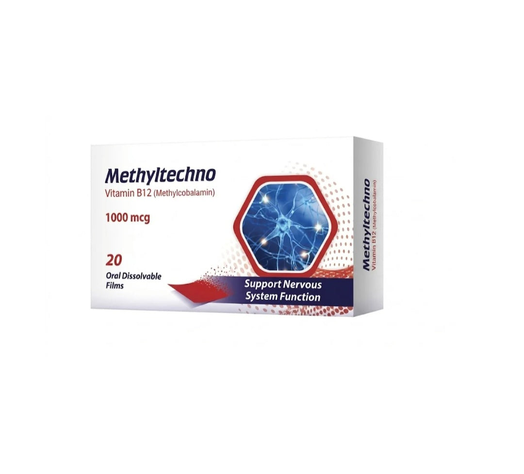 Methyltechno Vitamin B12 1000mcg 20 Oral Dissolvable Films